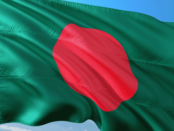 Bangladesh national flag representing study MBBS in Bangladesh with affordable medical education, eligibility criteria, low fees, and opportunities for international students.